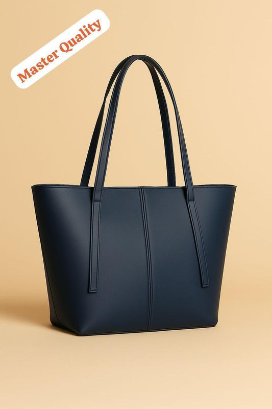 Women’s Leather Tote Bag With Zipper Pocket Master Quality Stylish And Durable Fashion Accessory | Black