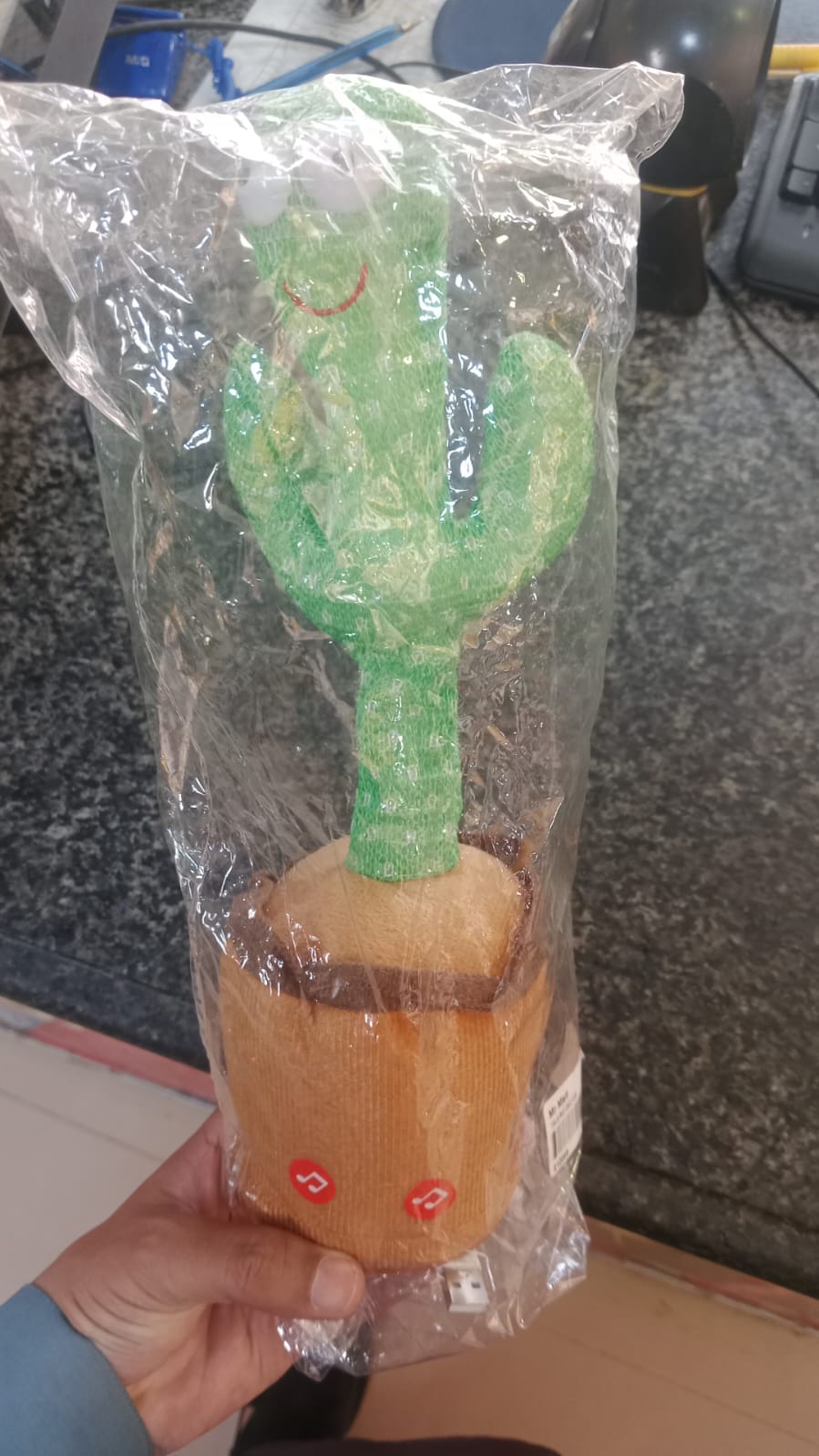 Dancing Cactus Toy for Kids Singing, Dancing & Talking Mimicking Plush Toy