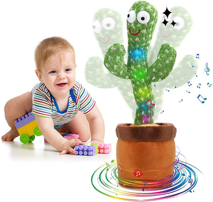 Dancing Cactus Toy for Kids Singing, Dancing & Talking Mimicking Plush Toy