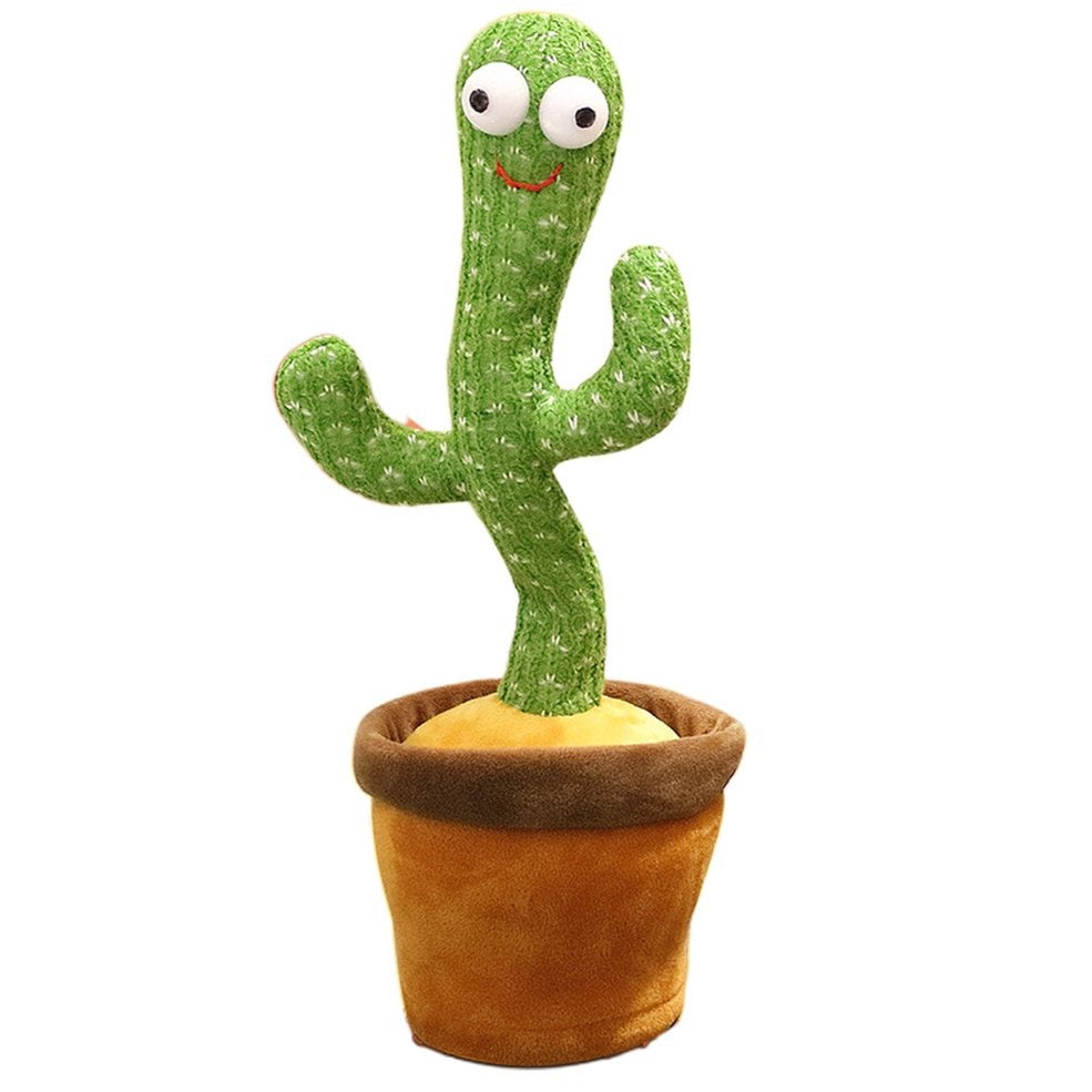 Dancing Cactus Toy for Kids Singing, Dancing & Talking Mimicking Plush Toy